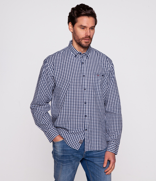 Koszula męska comfort NEW TENBY KL23 NAVY