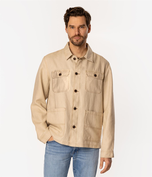 Lniana kurtka męska LINO 2277 ANCIENT SCROLL