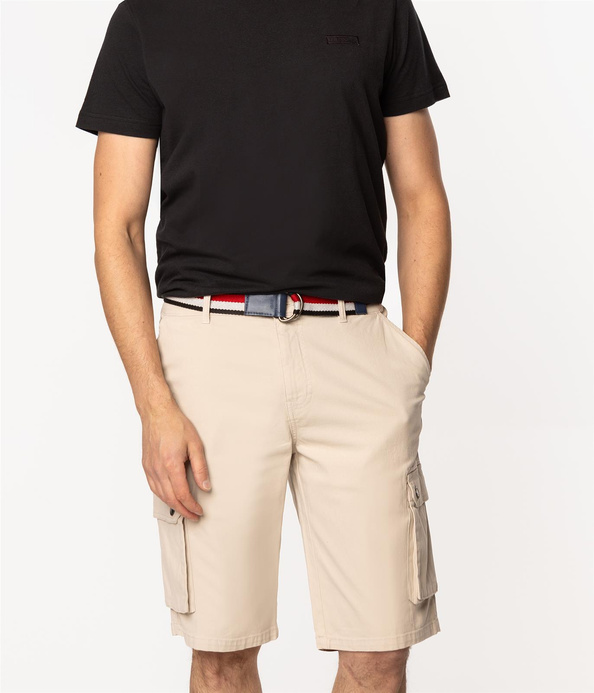 Bermudy męskie cargo SIMONE 9802 ANCIENT SCROLL