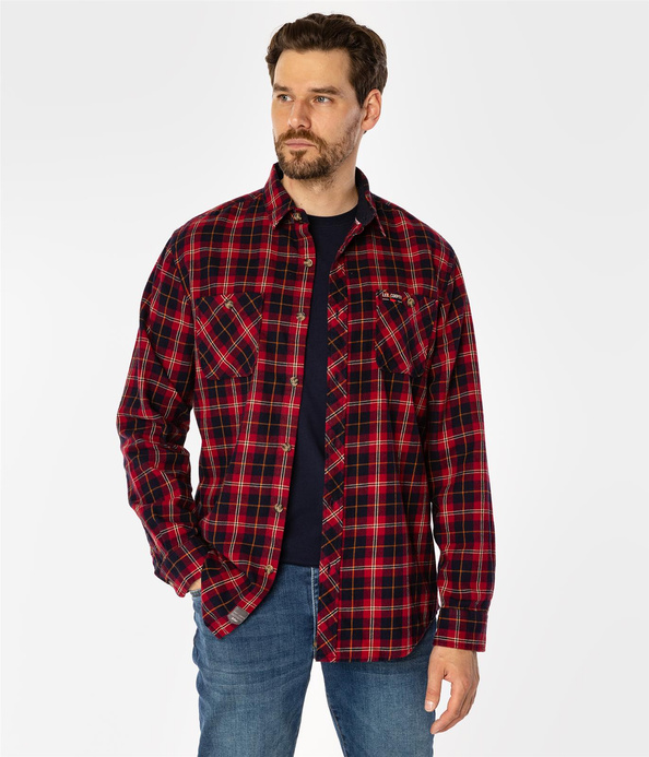 Koszula regular w kratę WESLEY 9333 RED