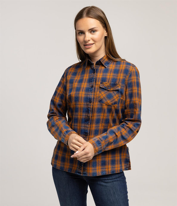 Koszula damska regular ANABEL 6202 BROWN SUGAR