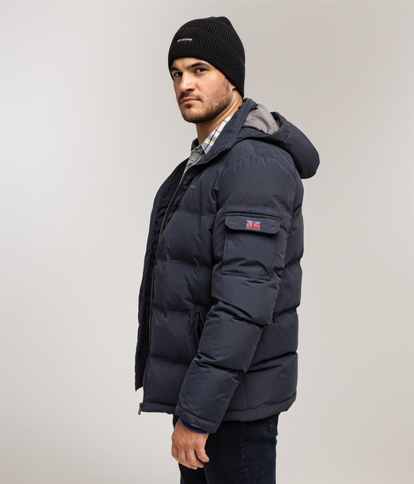 Kurtka puchowa z kapturem BRIAN3 8215 NAVY