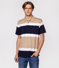 Koszulka polo w poziome pasy ABEL 4136 SAFARI