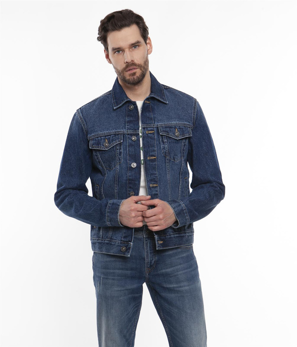Jeansowa kurtka męska BOGLY 3300 BRUSHED USED