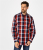 Koszula męska comfort w kratę NEW TENBY 02KZ RED