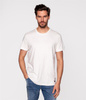 Melanżowy t-shirt z lnem TEO 4301 WHITE