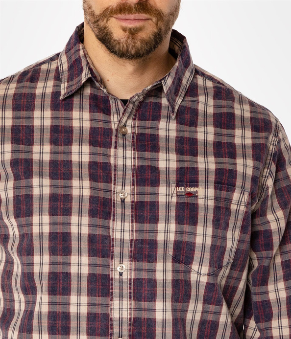 Koszula regular w kratę WILL 9305 VIOLET INDIGO