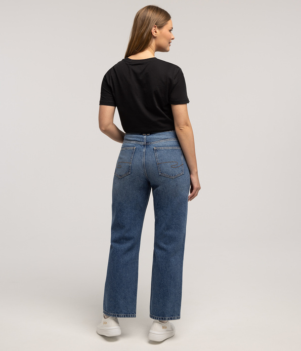 Jeansy damskie straight EDNA 3078 BRUSHED USED