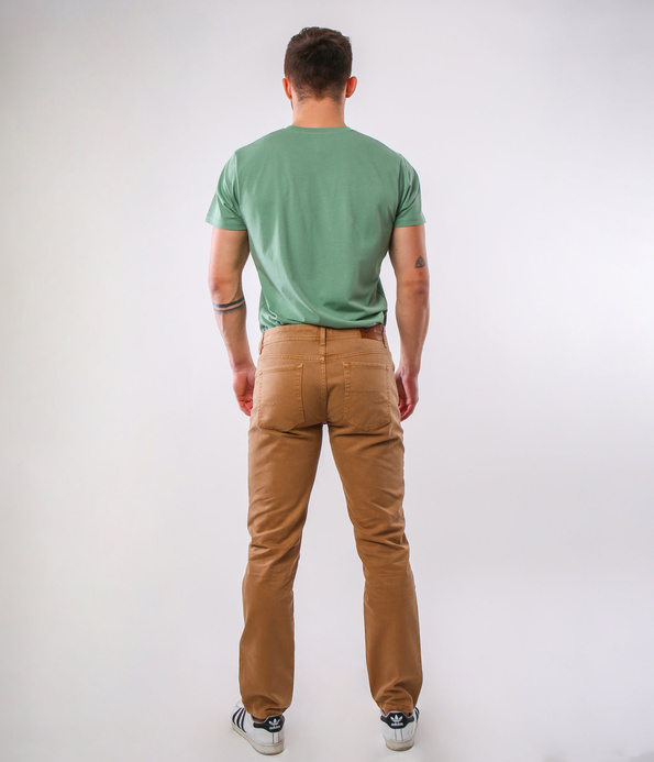 Niedenimowe spodnie męskie LC7504 2527 BEIGE