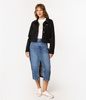 Kurtka jeansowa damska NIDA 5300 BLACK