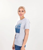 T-shirt z dużym nadrukiem DENIM 7817 GREY MELANGE
