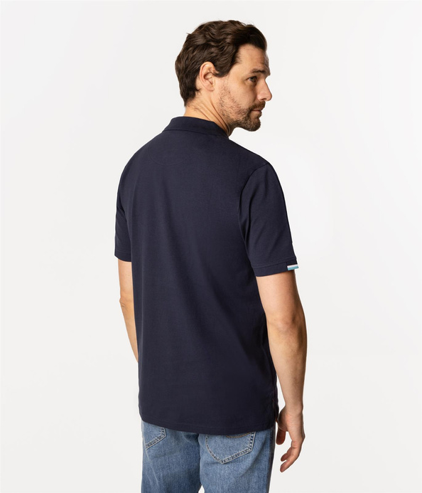 Koszula polo męska regular ALFI 4146 NAY BLAZER