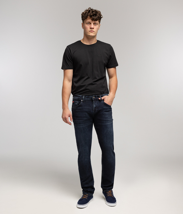 Jeansy męskie straight HARRY 2540 BLUE BLACK USED