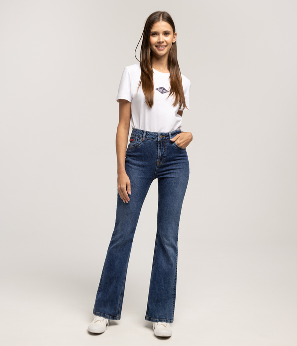 Jeansy damskie bootcut BECCA 2418 STONE USED