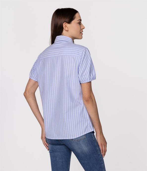 Koszula damska regular w paski VINDY 9272 BLUE