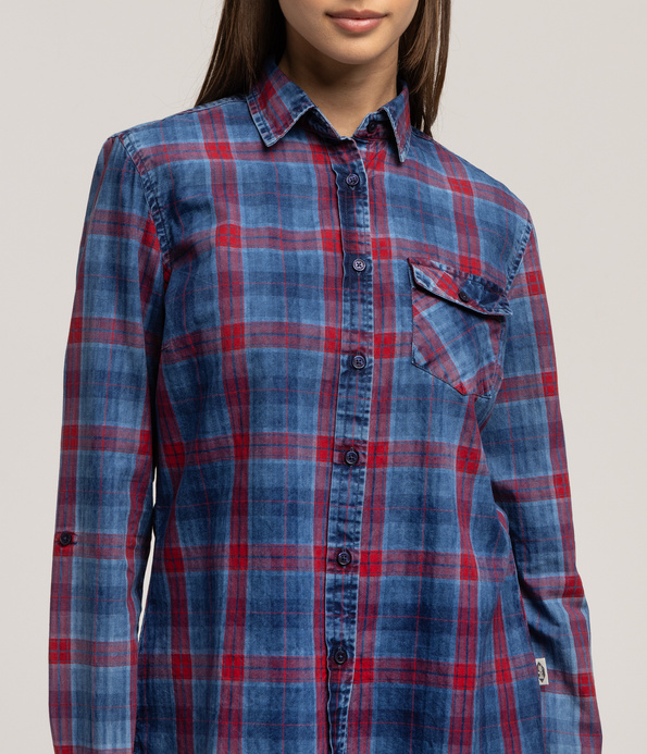 Koszula damska regular ANABEL 6201 WINE