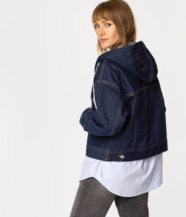 Kurtka jeansowa oversize MAGA 0002 DARK USED