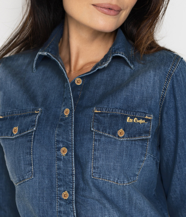 Jeansowa koszula damska JANET 2499 DARK USED