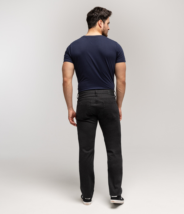 Niedenimowe spodnie męskie tapered LC7504 9001 GREY