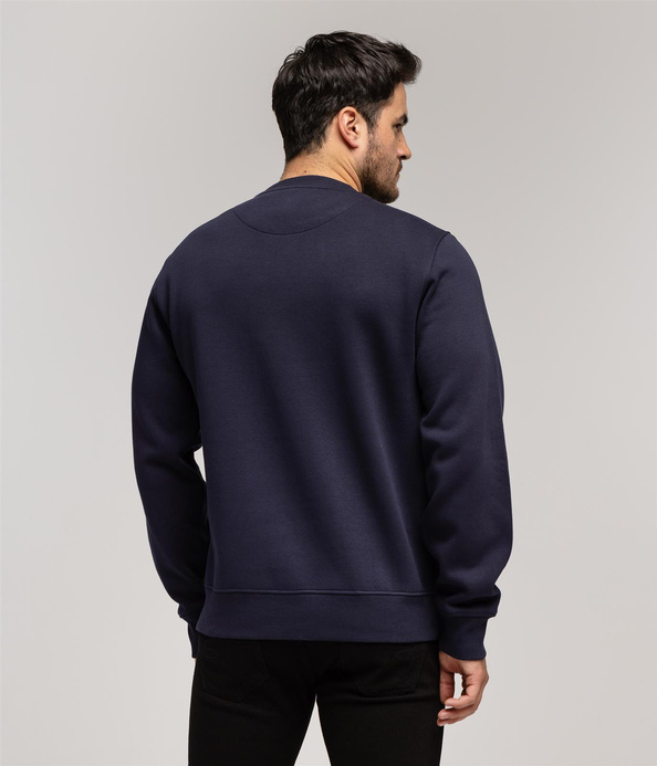 Bluza z brandowanym napisem ALBERTO 5188 NAVY BLAZER