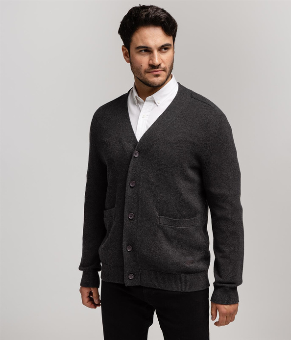 Kardigan męski JUAN 1813 DARK GREY MELANGE