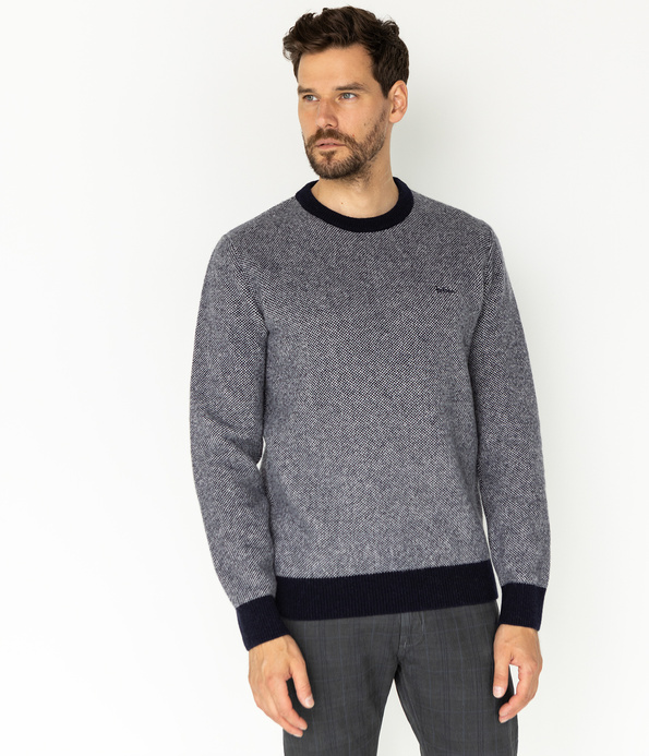 Sweter męski z wełny jagnięcej JACK TOY NAVY