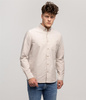 Koszula męska regular LARS OXFORD BEIGE
