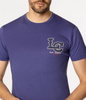 T-shirt męski z nadrukiem LETTERS 1145 VINTAGE INDIGO