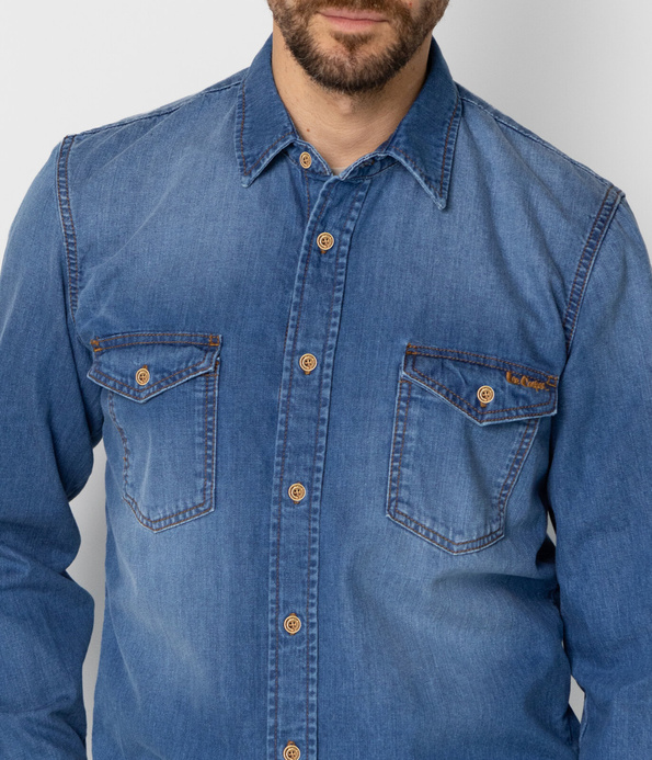 Jeansowa koszula męska JAY 2479 BRUSHED USED