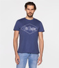 T-shirt z nadrukiem HERO1 2401 BLUE INDIGO