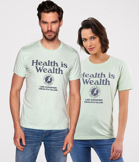 T-shirt unisex z dużym nadrukiem UNI HEALTH 6007 SPRAY