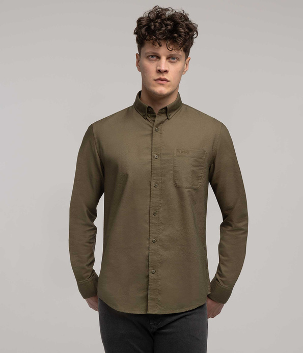 Koszula męska regular LARS OXFORD KHAKI