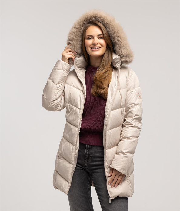 Puchowa kurtka CLIVIA3 8020 BEIGE