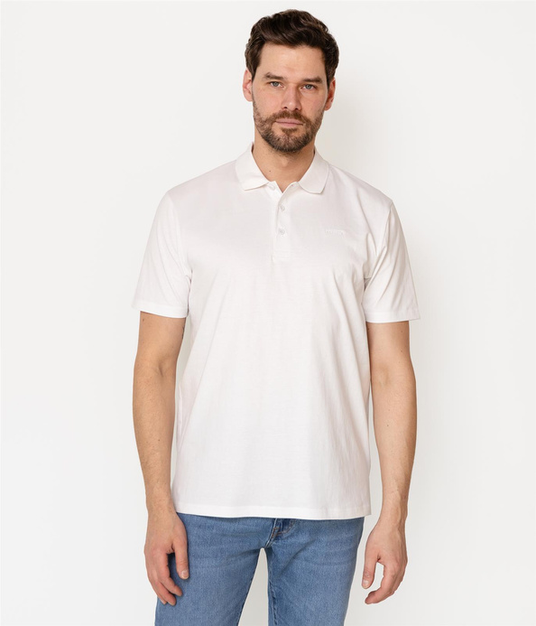 Koszula polo męska regular ALAN 7124 WHITE