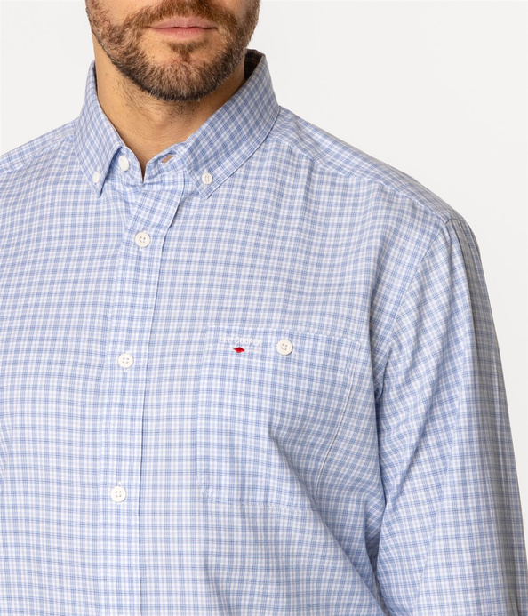 Koszula męska comfort z długim rękawem NEW TENBY KL16 BLUE