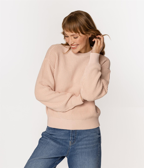 Sweter z bawełny organicznej YANA ORGANIC PEACH WHIP