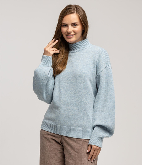 Golf z jagnięcej wełny AIDA 8020 BLUE