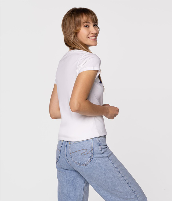 T-shirt regular LOGAN3 3030 WHITE NAVY