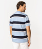 T-shirt męski w poziome paski NADER 5066 BLUE