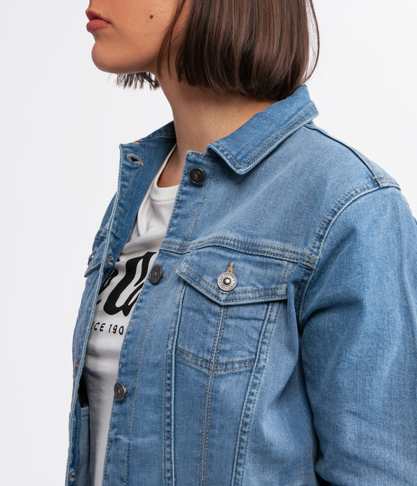 Jeansowa kurtka FABIA 1570 LIGHT BRUSHED