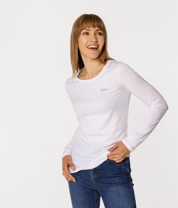 Longsleeve damski HELIA 1010 WHITE