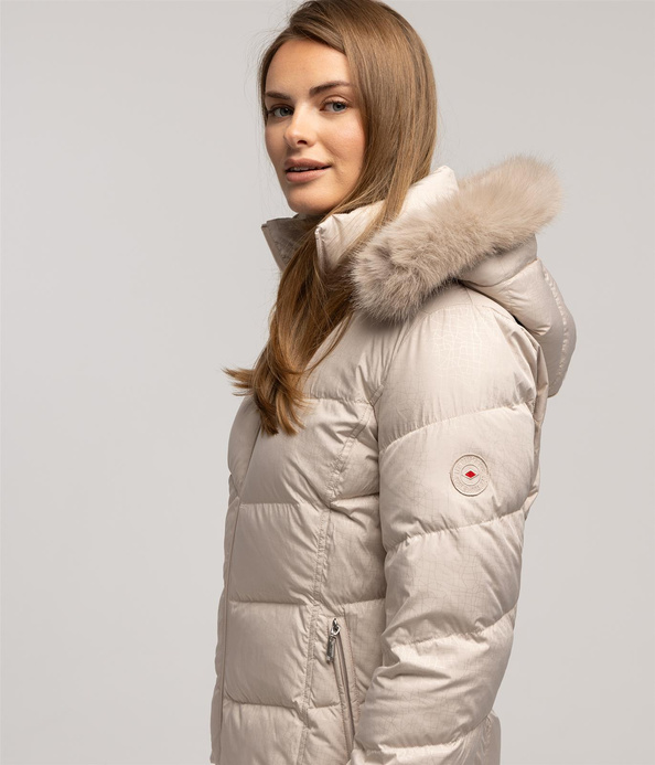 Puchowa kurtka CLIVIA3 8020 BEIGE