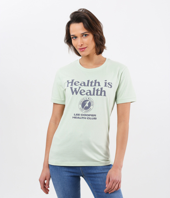 T-shirt unisex z dużym nadrukiem UNI HEALTH 6007 SPRAY