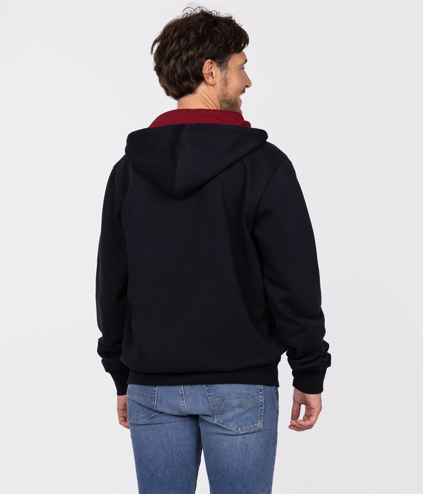 Rozpinana bluza męska z kapturem ARIEL 3120 NAVY BLAZER