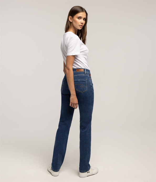 Jeansy damskie regular KIM 2519 STONE
