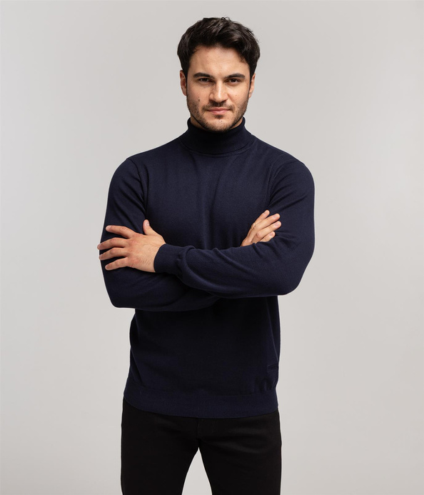 Golf bawełniany SAM COTTON NAVY