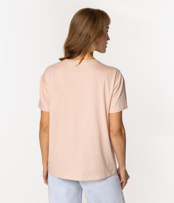 T-shirt damski z nadrukiem CHERRY 1145 PEACH WHIP