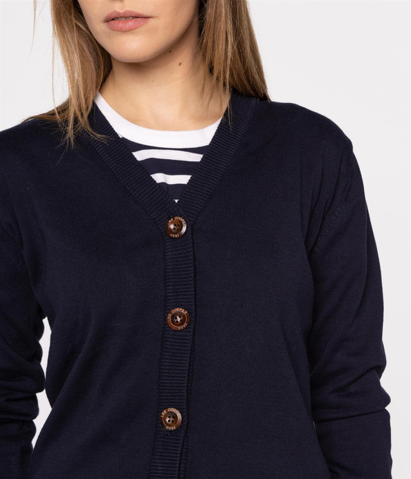 Rozpinany sweter damski GLENA 4805 NAVY