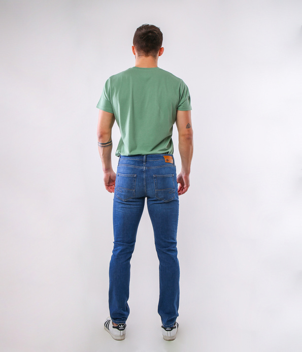 Jeansy męskie slim LC7112 6940 MID WASH