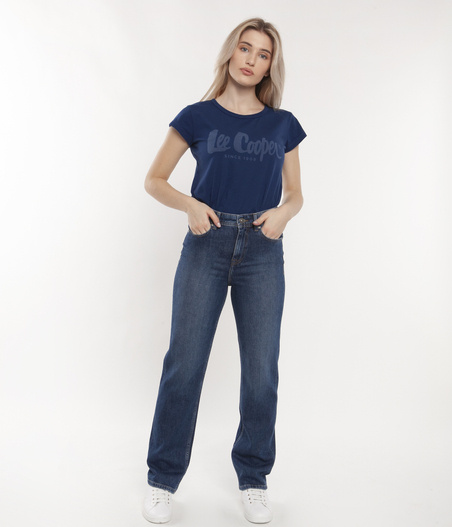 Jeansy damskie straight PARIS 1054 DARK RUSHED